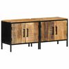 vidaXL Armadio da Notte 2 pz Marrone e Nero 50 x 30 x 45 cm