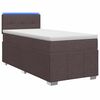 vidaXL Letto box spring con materasso Marrone Scuro 100 x 200 cm