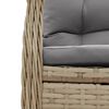 vidaXL Set da Pranzo da Giardino 7 pz con Cuscini Beige in Polyrattan