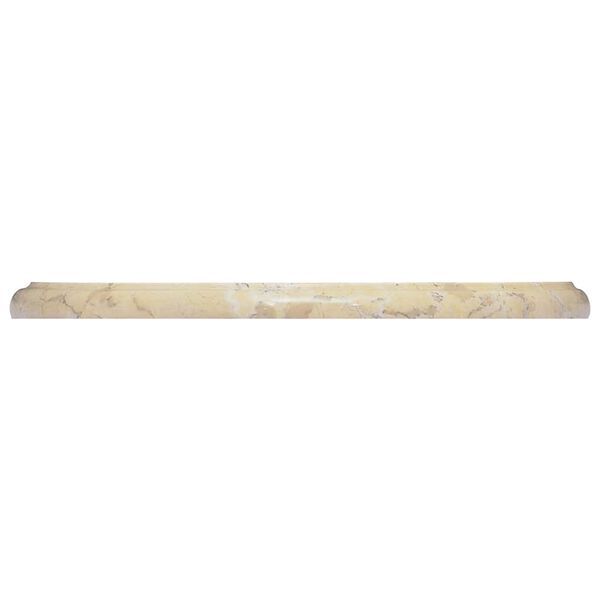 vidaXL Piano per Tavolo Crema &Oslash;40x2,5 cm in Marmo