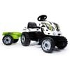 Smoby Trattore e Rimorchio per Bambini Farmer XL Bianco e Nero