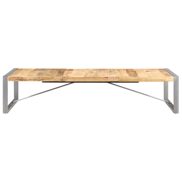 vidaXL Tavolino da Salotto 180x90x40 cm in Legno di Mango Grezzo