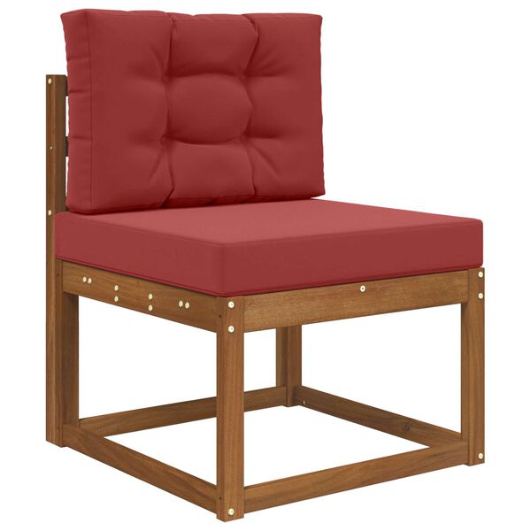 vidaXL Cuscino per divano da esterno 2 pcs Rosso vino Poliestere