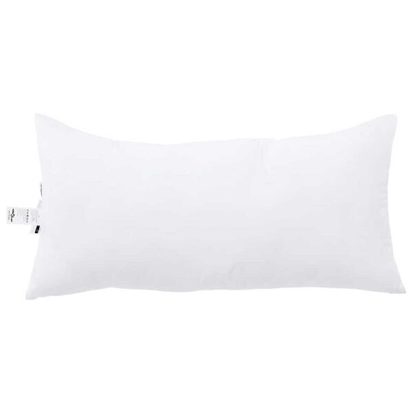 vidaXL Cuscino con cuscino 2 pcs Bianco 61 x 41 x 20 cm Poliestere