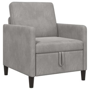 vidaXL Divano con Storage Grigio Chiaro 72 x 78 x 87 cm Poliestere