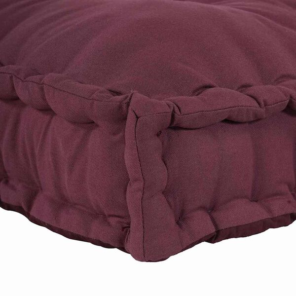 vidaXL Divano modulare Bordeaux 120 x 80 x 12 cm Tessuto