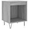 vidaXL Comodino Grigio Sonoma 40x35x50 cm in Legno Multistrato