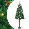 vidaXL Albero di Natale snodato con 300 LED con supporto Verde 180 cm