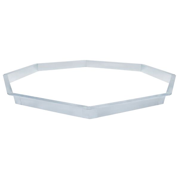 vidaXL Recinzione per Lumache in Acciaio Zincato 444x25 cm