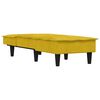 vidaXL Chaise Longue in Velluto Giallo