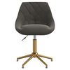 vidaXL Sedie da Pranzo Girevoli 4 pz Grigio Scuro in Velluto