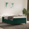 vidaXL Struttura Letto a Rete a Molle Verde Scuro 120x200 cm in Velluto