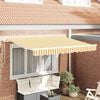 vidaXL Tenda Retrattile Giallo 250 x 200 cm Tessuto