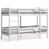 vidaXL Letto a Castello senza Materasso Bianco 90x190cm Massello Pino