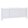 vidaXL Copertura per Radiatore Bianca in MDF 205 cm