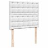 vidaXL Giroletto Molle con Materasso e LED Bianco 120x190cm Similpelle