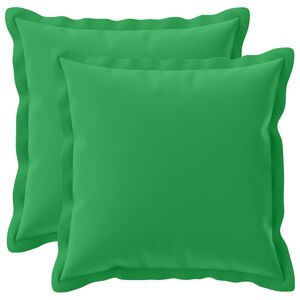 vidaXL Federa 2 pz HOUTEN Verde 30 x 30 cm Poliestere