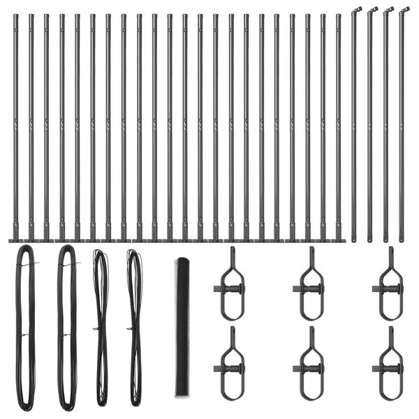 vidaXL Palo della recinzione Grigio 50 x 1,4 m (maglia 13 mm)