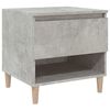 vidaXL Comodino Grigio Cemento 50x46x50 cm in Legno Multistrato