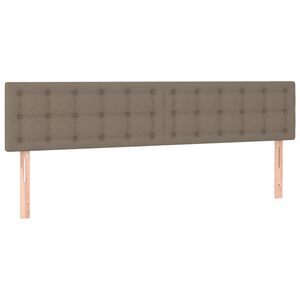vidaXL Testiera Tortora 160x5x78/88 cm in Tessuto