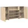 vidaXL Banco Reception Rovere Sonoma 200x50x103,5 cm Legno Multistrato