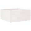 vidaXL Fioriera da Giardino Bianca 100x100x46cm Legno Massello di Pino