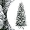 vidaXL Albero di Natale Artificiale con Neve Floccata 240 cm PVC e PE