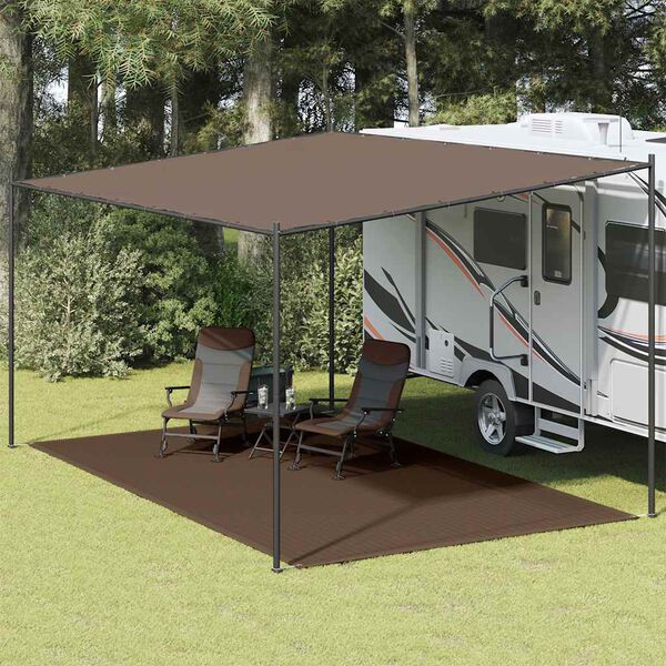 vidaXL Tappeto da Tenda 300x600 cm Marrone