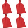 vidaXL Testa di Pala 4 pcs Rosso 32 x 24,5 cm