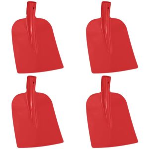 vidaXL Testa di Pala 4 pcs Rosso 32 x 24,5 cm