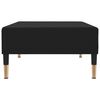vidaXL Divano Letto a 2 Posti con Poggiapiedi Nero in Velluto