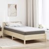 vidaXL Topper per materasso Bianco 90 x 200 cm Tessuto a maglia