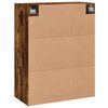 vidaXL Mobile a Parete Rovere Fumo 69,5x34x90 cm in Legno Multistrato