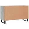 vidaXL Credenza Grigio Cemento 100x36x60 cm in Legno Multistrato
