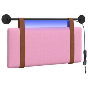 vidaXL Testiera sospesa Con luce LED Rosa PU Antico