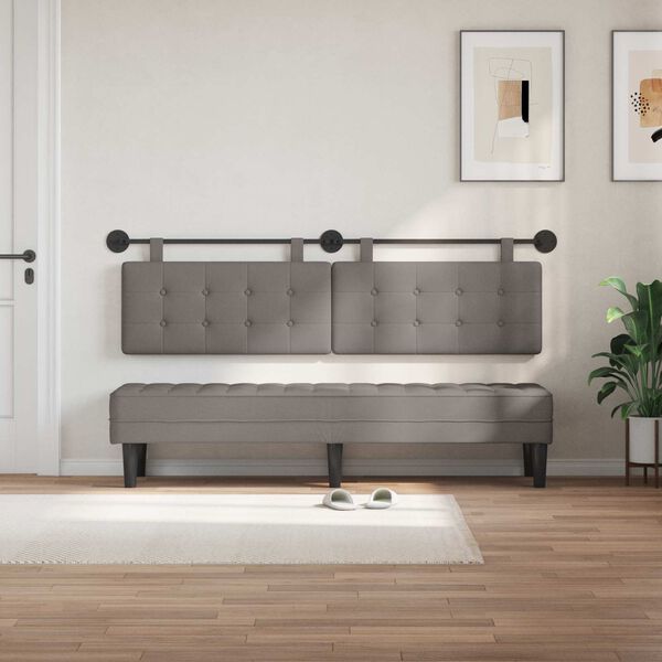 vidaXL Testata appesa Montaggio a parete Tessuto