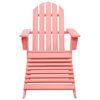 vidaXL Sedia Giardino Adirondack con Ottomana Massello di Abete Rosa