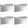 vidaXL Recinto per lumache 4 pz 50 x 3,5 x 25 cm Acciaio zincato