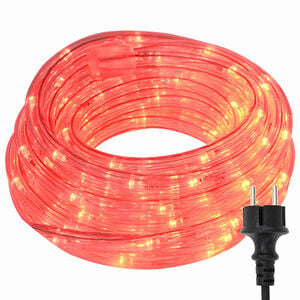 vidaXL Luce a corda con luci di corda Rosso 50 m PVC