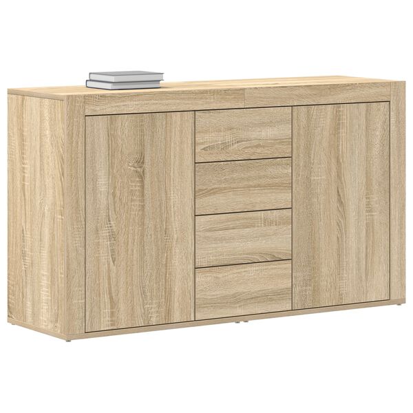 vidaXL Credenza Rovere Sonoma 120 x 36 x 69 cm Legno multistrato