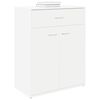 vidaXL Credenza Bianca 60x30x75 cm in Legno Multistrato