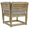 vidaXL Set Divani da Giardino 5pz con Cuscini Legno Impregnato di Pino