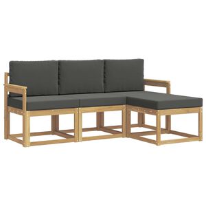vidaXL Set di divani da esterno 4 pz