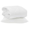 vidaXL Duvet Estivo con cuscino 2 pz Bianco Microfibra
