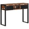 vidaXL Tavolo Consolle Multicolore 100x35x75cm Legno Massello Recupero