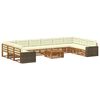 vidaXL Set divani con cuscino 11 pcs Legno di Acacia Massello