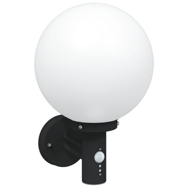 vidaXL Lampada da Parete Esterna Nero 28 x 25 x 38 cm