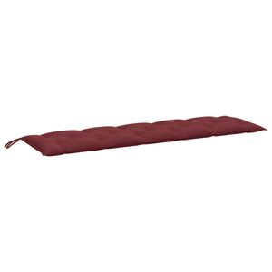 vidaXL Cuscino Panca da Giardino Rosso Vino M&eacute;lange 180x50x7cm Tessuto