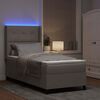 vidaXL Letto a Sorgente LED con materasso Talpa 80 x 200 cm Tessuto