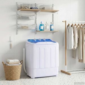 vidaXL Mini Lavatrice a Vaschetta Doppia 5,6 kg